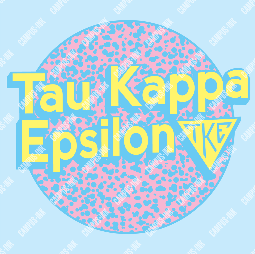 Tau Kappa Epsilon Retro Dot Design