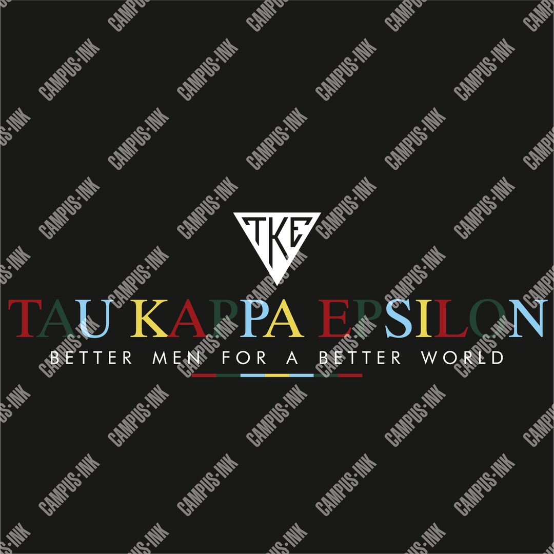 Tau Kappa Epsilon Retro Colorful Letters Design
