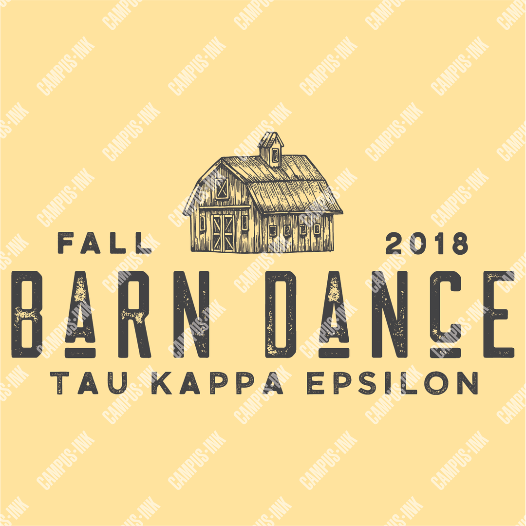 Tau Kappa Epsilon Barn Text Design
