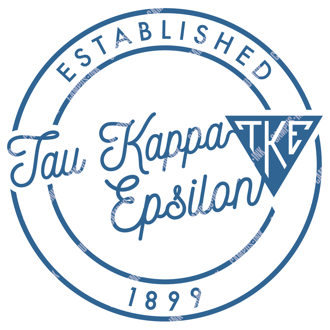 Tau Kappa Epsilon Triangle Circle Badge Design