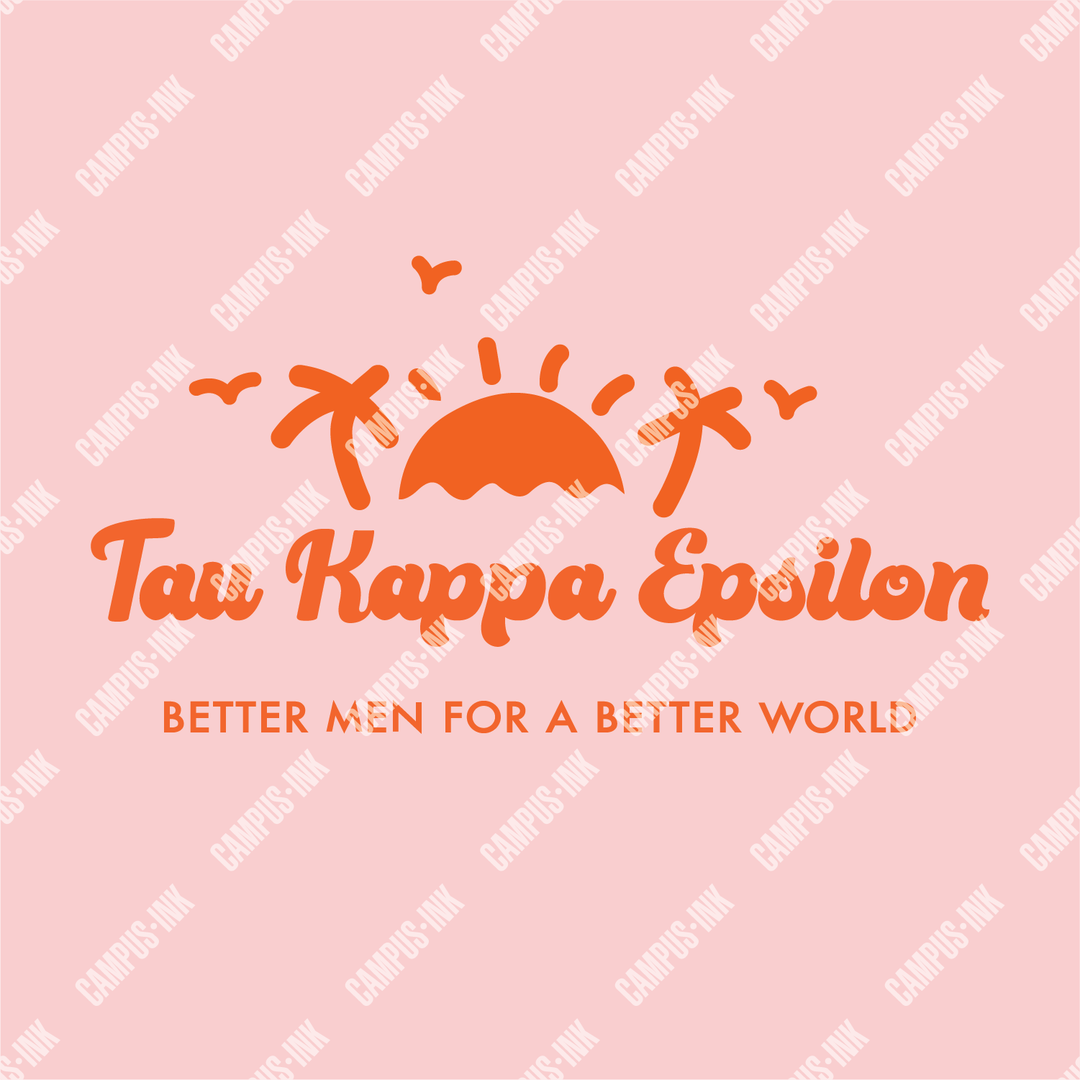 Tau Kappa Epsilon Retro Beach Design