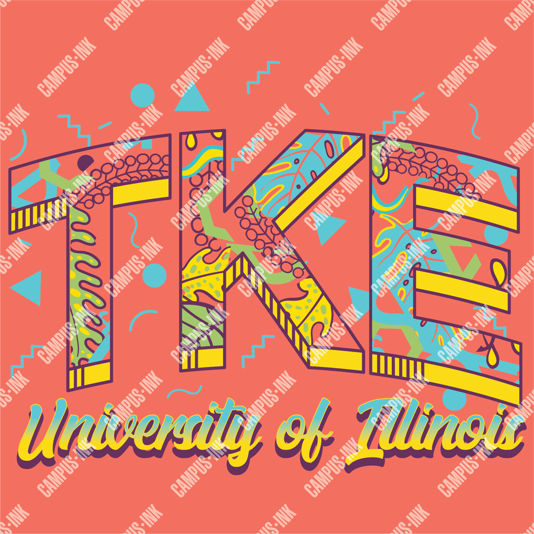 Tau Kappa Epsilon Tropical Letters Design