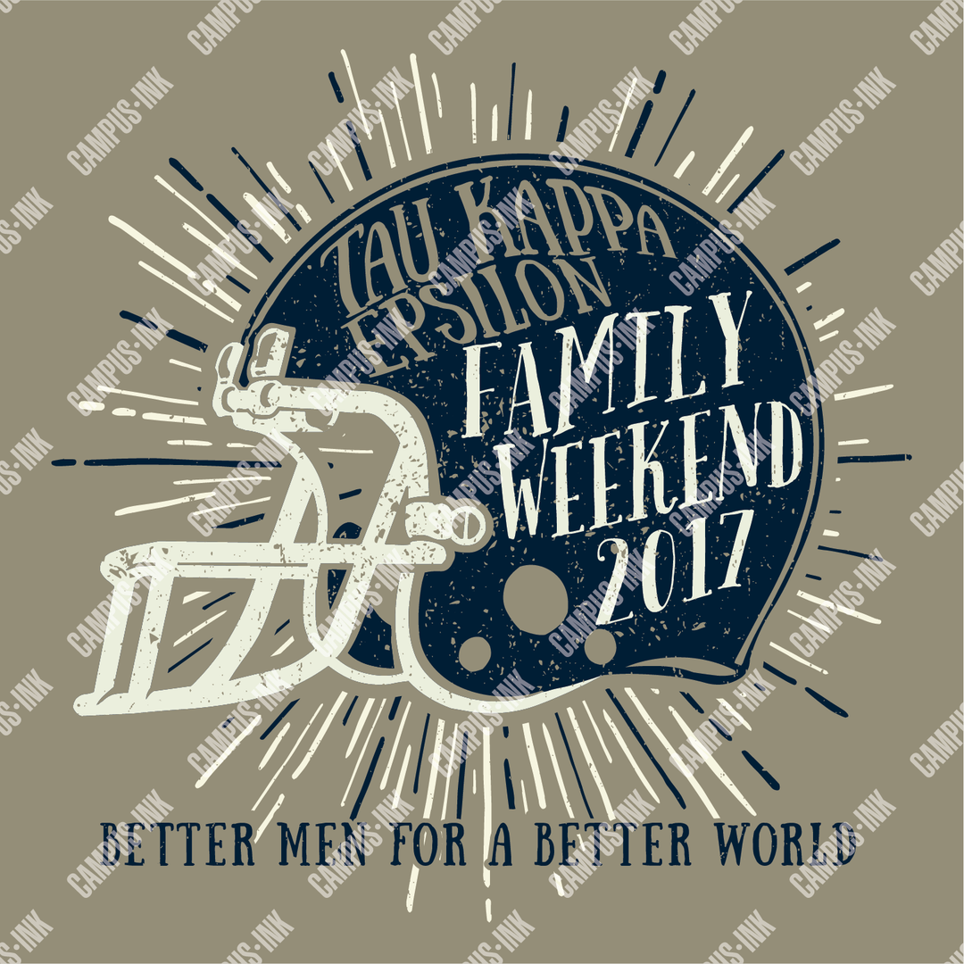 Tau Kappa Epsilon Football Helmet Design