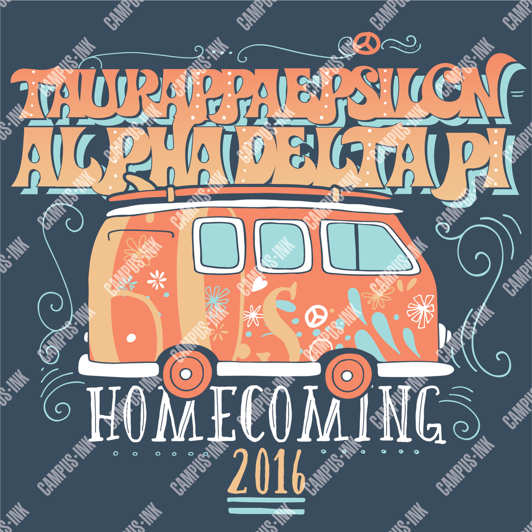 Tau Kappa Epsilon Hippie Van Design