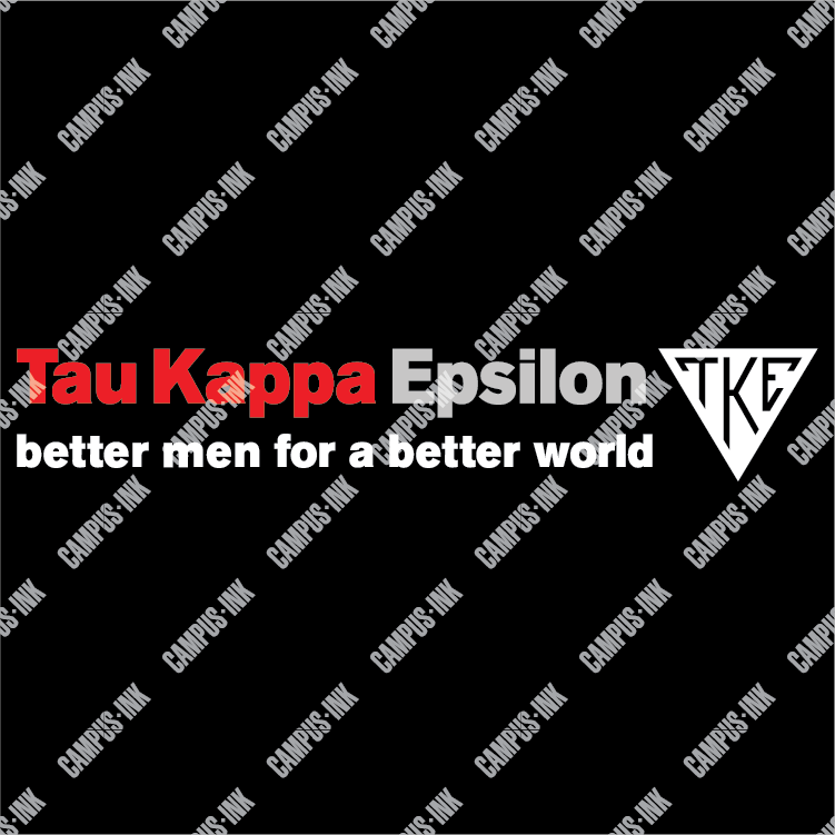 Tau Kappa Epsilon Triangle Color Wordmark Design