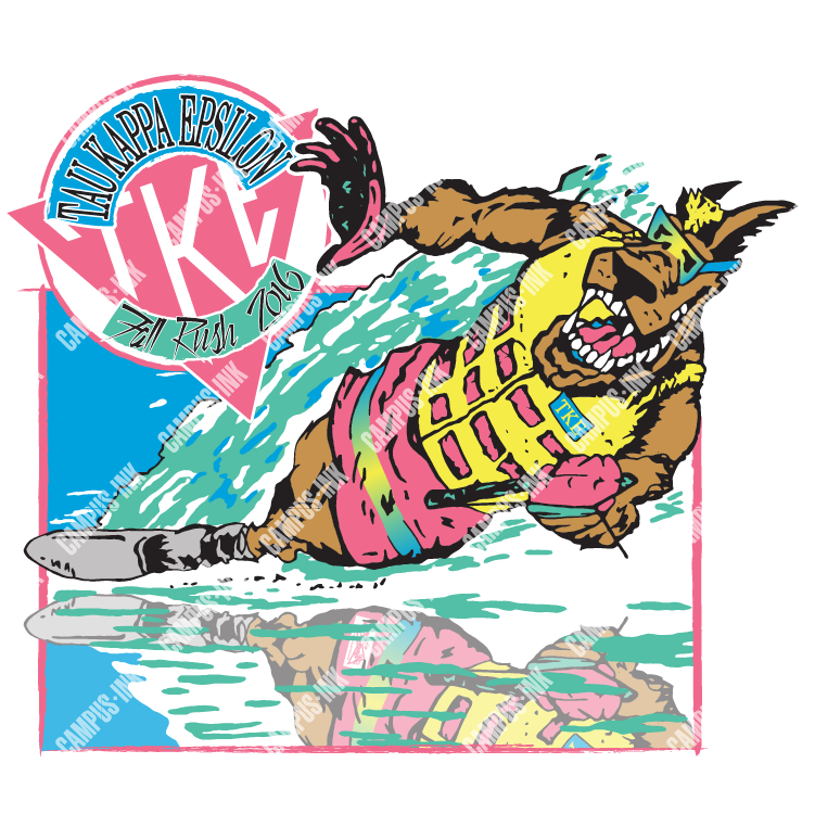 Tau Kappa Epsilon Water Skiing Design
