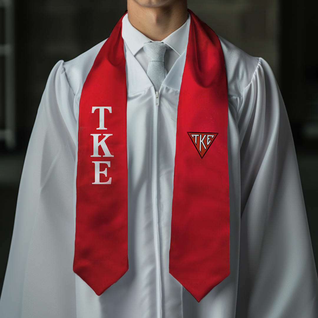 TKE 72" Embroidered Graduation Stole