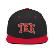 TKE Red Arch Letters Classic Snapback Hat