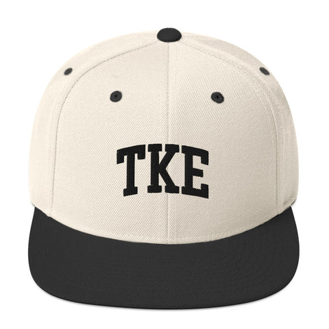 TKE Arch Letters Classic Snapback Hat