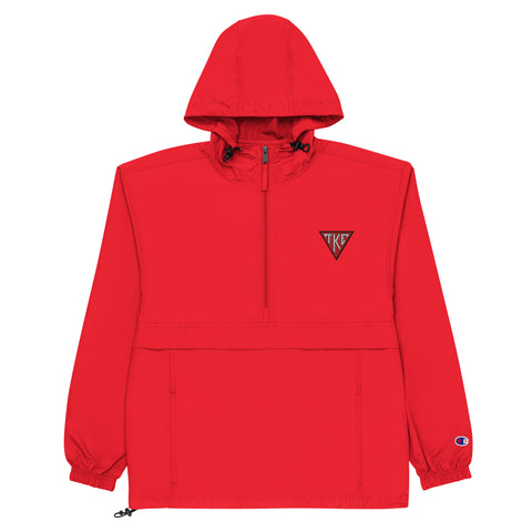 TKE Red Champion Houseplate Embroidered Packable Jacket