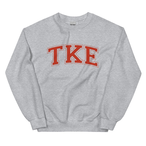 TKE Arched Letters Crewneck