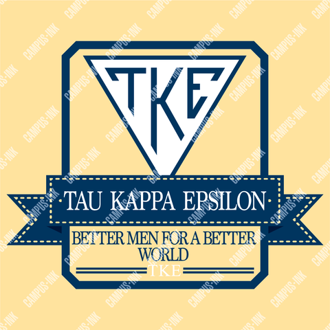 Tau Kappa Epsilon Preppy Box Logo Design