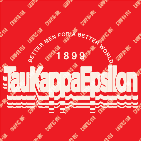 Tau Kappa Epsilon Layered Text Design