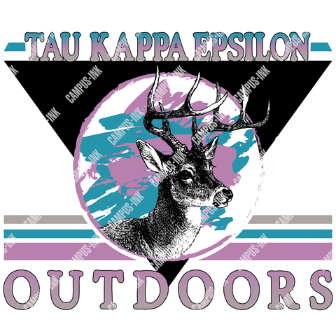 Tau Kappa Epsilon Retro Deer Design