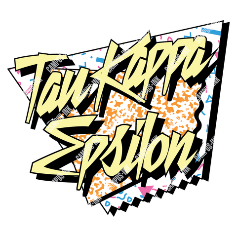 Tau Kappa Epsilon Memphis Pattern Design